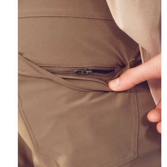 Lululemon athletica Men’s Pants ABC Classic-Fit 5 Pockets Warpstreme Tan Sz 38 - Picture 5 of 16